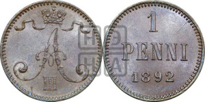 1 пенни 1892 года