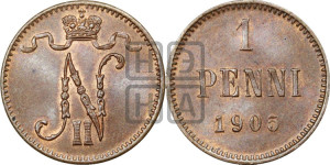 1 пенни 1905 года