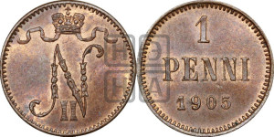 1 пенни 1905 года