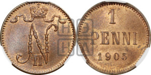 1 пенни 1905 года