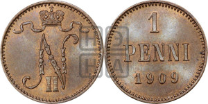 1 пенни 1909 года
