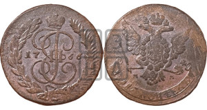 5 копеек 1766 года ММ (ММ, Красный  монетный двор)