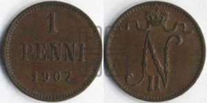 1 пенни 1907 года