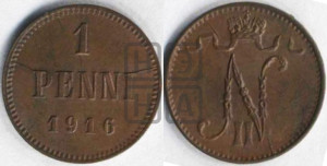 1 пенни 1916 года