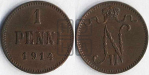 1 пенни 1914 года