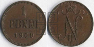 1 пенни 1909 года