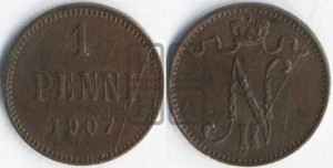 1 пенни 1907 года