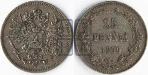 25 пенни 1909 года L