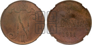 5 пенни 1911 года