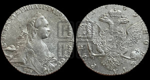 1 рубль 1769 года СПБ/СА ( СПБ, без шарфа на шее)