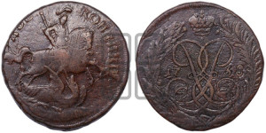 2 копейки 1758 года (гурт “ЕКАТЕРИНБУРГСКОГО ДВОРА”)