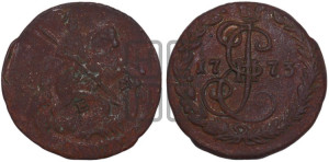 Денга 1773 года ЕМ (ЕМ, Екатеринбургский монетный двор)