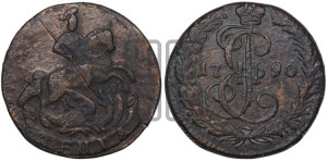 Денга 1790 года КМ (КМ, Сузунский монетный двор)