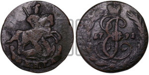 Денга 1792 года (без букв, Аннинский монетный двор)