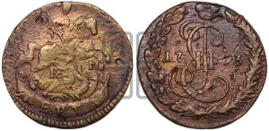 Денга 1793 года КМ (КМ, Сузунский монетный двор)