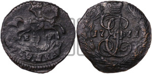 Полушка 1771 года ЕМ (ЕМ, Екатеринбургский монетный двор)