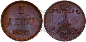 1 пенни 1888 года