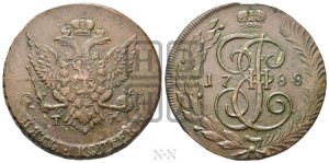 5 копеек 1788 года ТМ (ТМ, Таврический монетный двор)