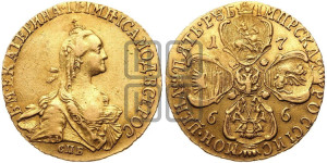 5 рублей 1766 года СПБ (без шарфа на шее)