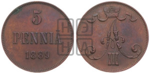 5 пенни 1889 года