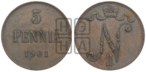 5 пенни 1901 года