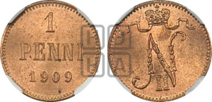 1 пенни 1909 года