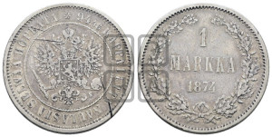 1 марка 1874 года S