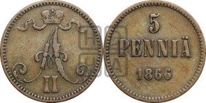 5 пенни 1866 года