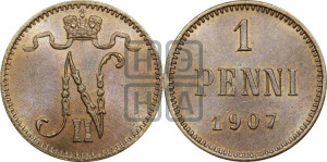 1 пенни 1907 года