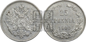 25 пенни 1909 года L
