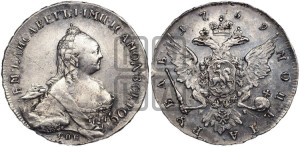 1 рубль 1759 года СПБ / Я I (СПБ, портрет “Ивановский”)