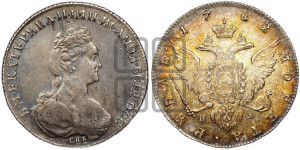 1 рубль 1782 года СПБ/ИЗ (новый тип)