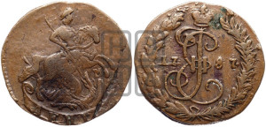 Денга 1787 года КМ (КМ, Сузунский монетный двор)