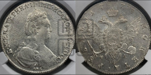 1 рубль 1778 года СПБ/ѲЛ (новый тип)
