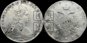 1 рубль 1779 года СПБ/ѲЛ (новый тип)