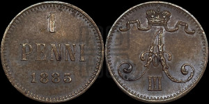1 пенни 1883 года