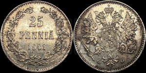 25 пенни 1901 года L