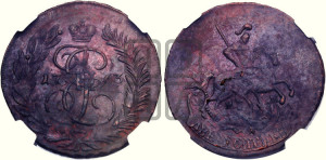 2 копейки 1763 года ММ (ММ, Красный  монетный двор)