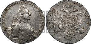 1 рубль 1764 года СПБ / СА (с шарфом на шее)