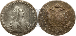 1 рубль 1768 года ММД/EI ( MMД, без шарфа на шее)