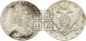 1 рубль 1778 года СПБ/ѲЛ (новый тип)