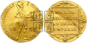 Дукат 1828 года факел