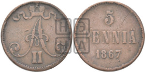 5 пенни 1867 года