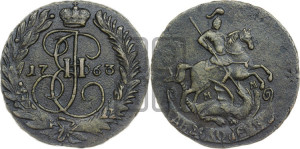 2 копейки 1763 года ММ (ММ, Красный  монетный двор)