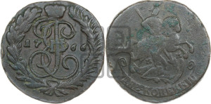 2 копейки 1766 года ММ (ММ, Красный  монетный двор)