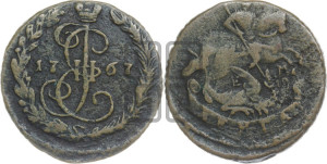 Денга 1767 года ЕМ (ЕМ, Екатеринбургский монетный двор)