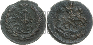 Полушка 1770 года ЕМ (ЕМ, Екатеринбургский монетный двор)