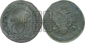 5 копеек 1789 года КМ (КМ, Сузунский монетный двор)