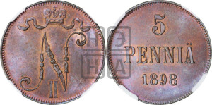5 пенни 1898 года