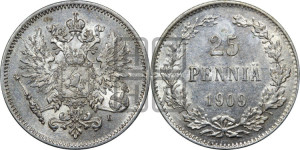 25 пенни 1909 года L